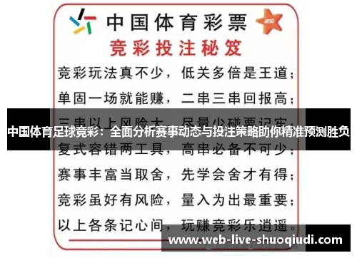 中国体育足球竞彩：全面分析赛事动态与投注策略助你精准预测胜负